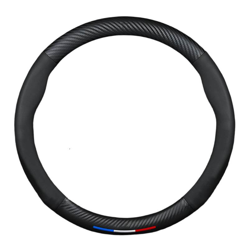 HAVAL Carbon Fiber Leather Steering Wheel Cover - Black