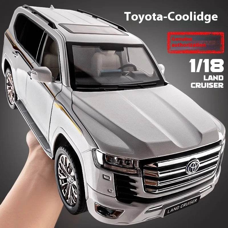 Mini Toyota Land Cruiser LC300 – Alloy Diecast SUV Model Car - White