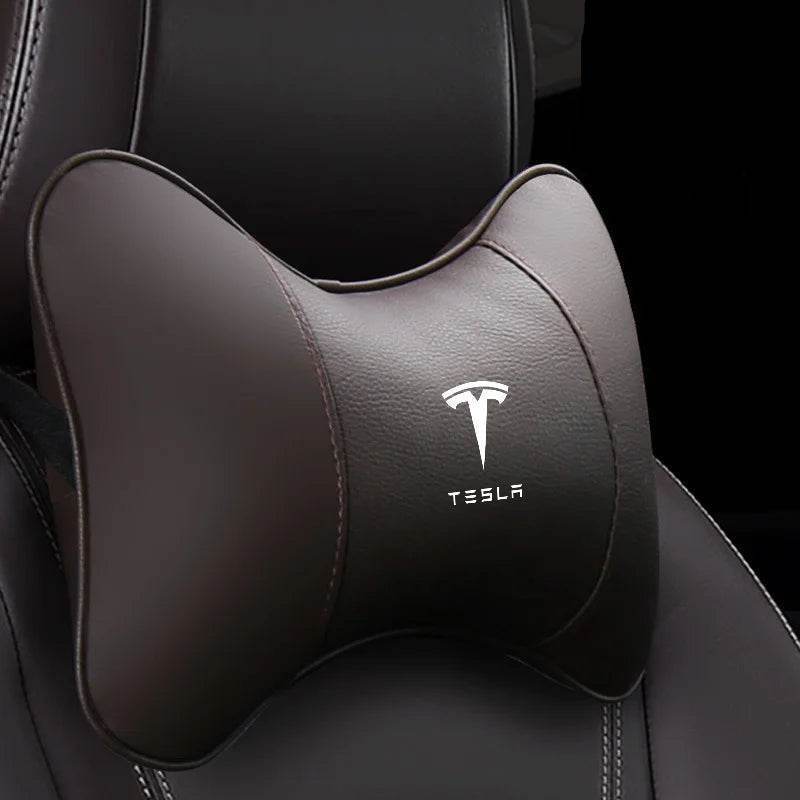 Tesla Car Neck Pillow - Brown