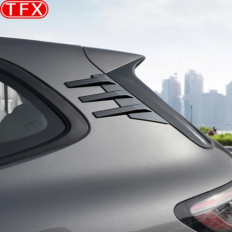 Geely EX5 / Galaxy E5 Rear Window Wind Blade – Sports Louver Wing Modification (2024–2026) - Bright black
