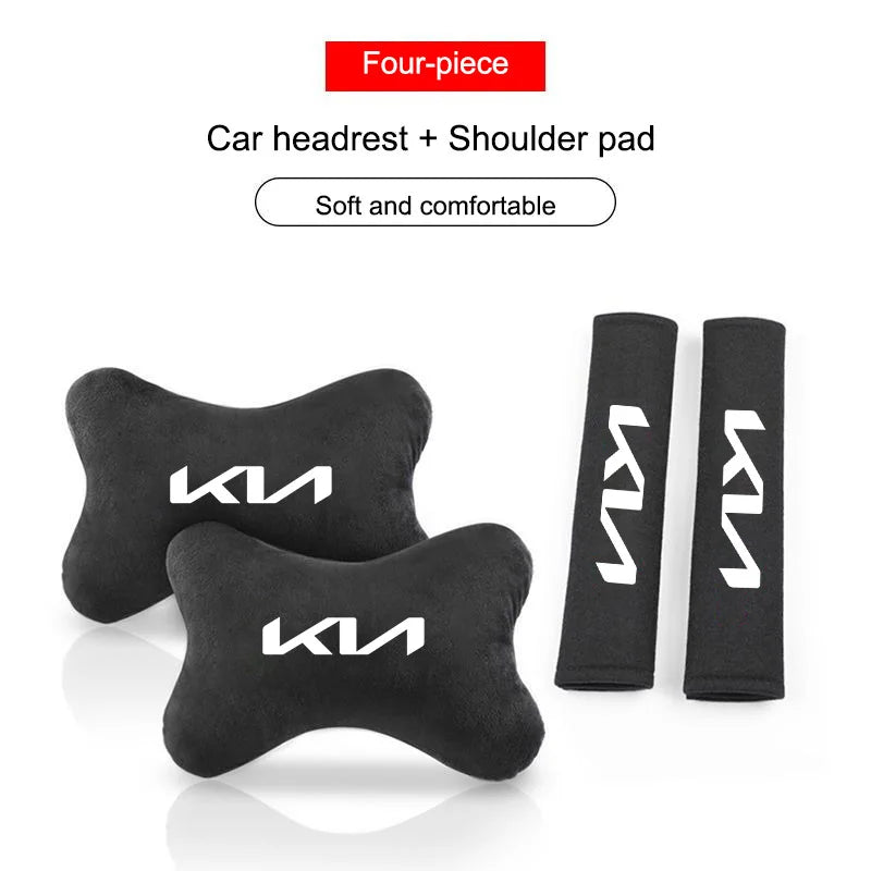 KIA Neck Pillow and Seat Belt Pad