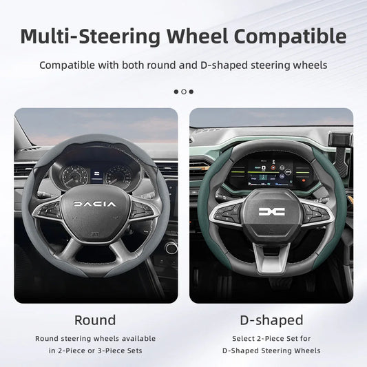 Dacia Breathable Leather Steering Wheel Cover