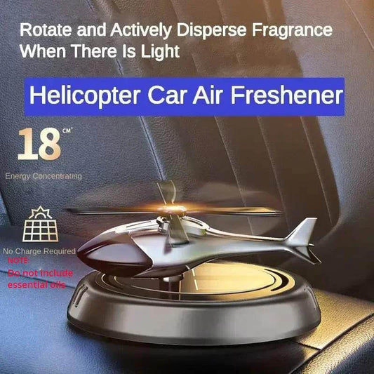 Helicopter Car Air Freshener Dashboard Decoration - Black