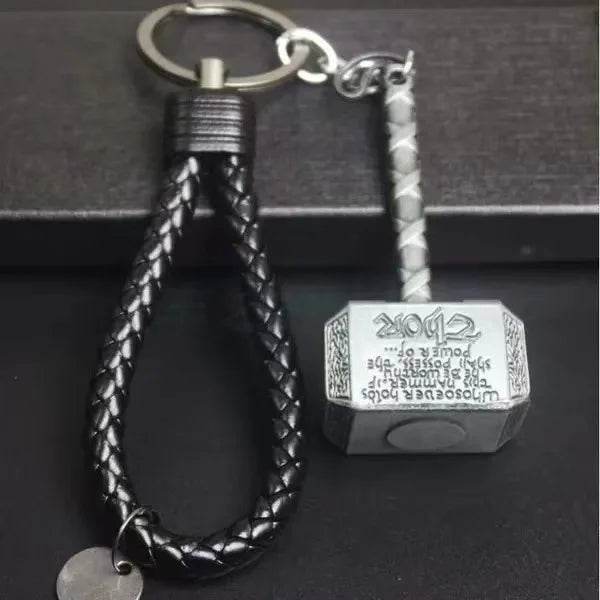 Marvel Avengers Deadpool Captain America Shield Keychain Rotate Relieve Anxiety Toy Keyring Car Bag Key Holder Accessories Gift - ying se