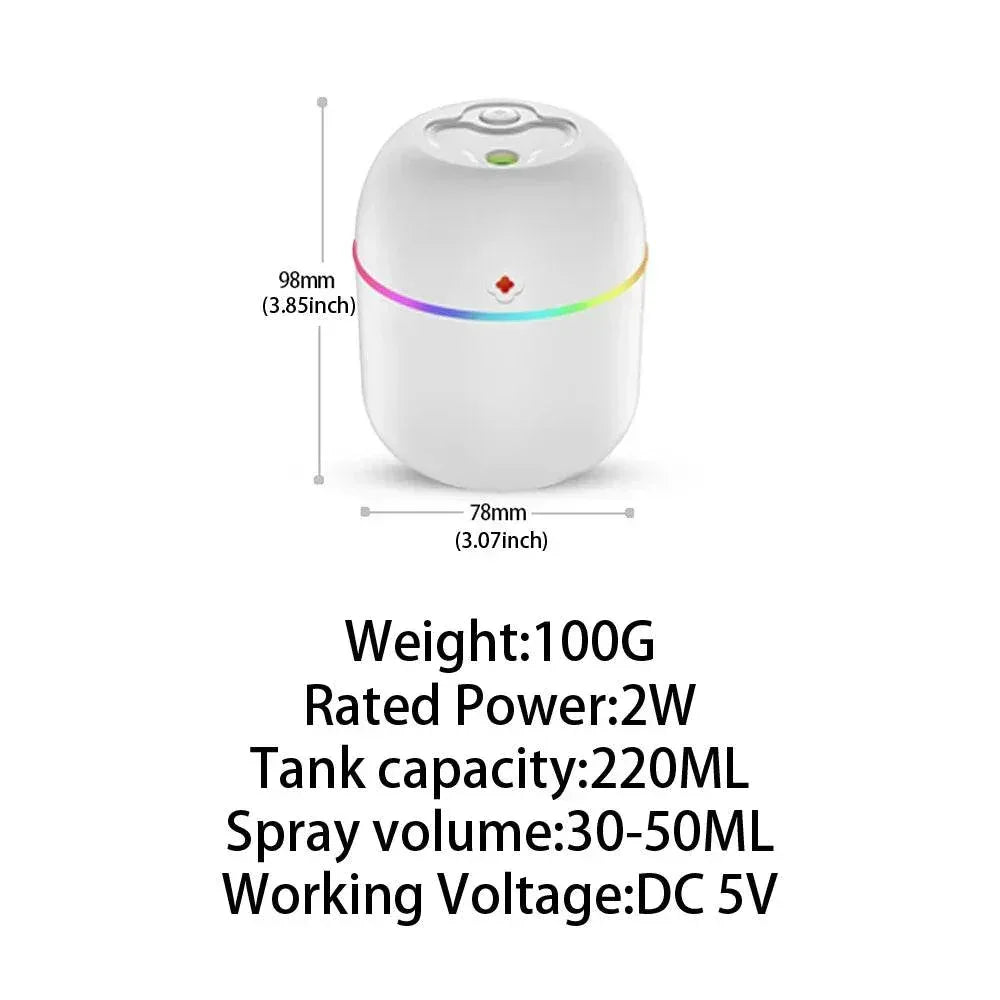 Portable USB Air Humidifier & Aroma Diffuser -