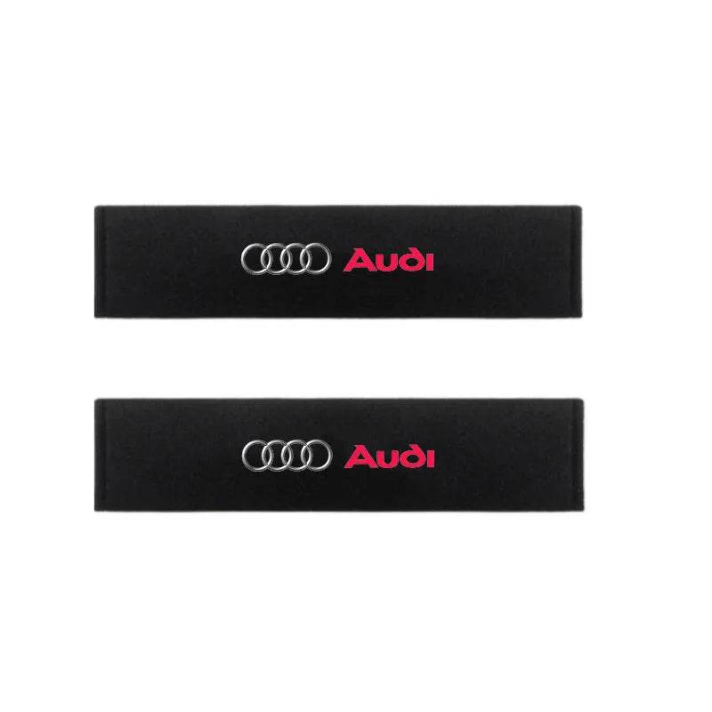 Audi Neck Pillow and Seat Belt Pad - Black
