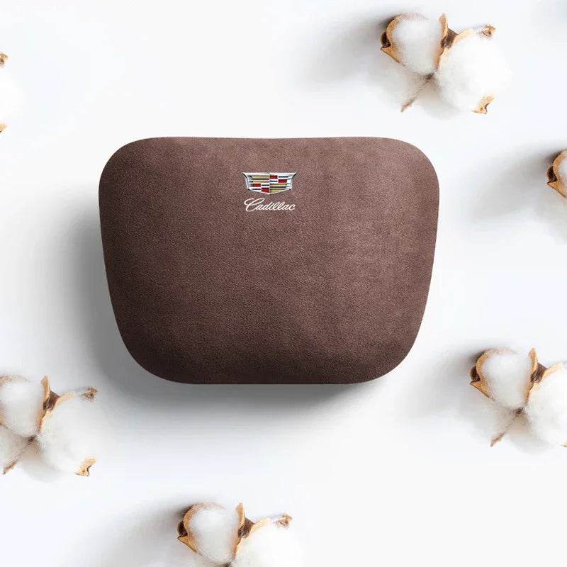 Cadillac Suede Neck Pillow - Black