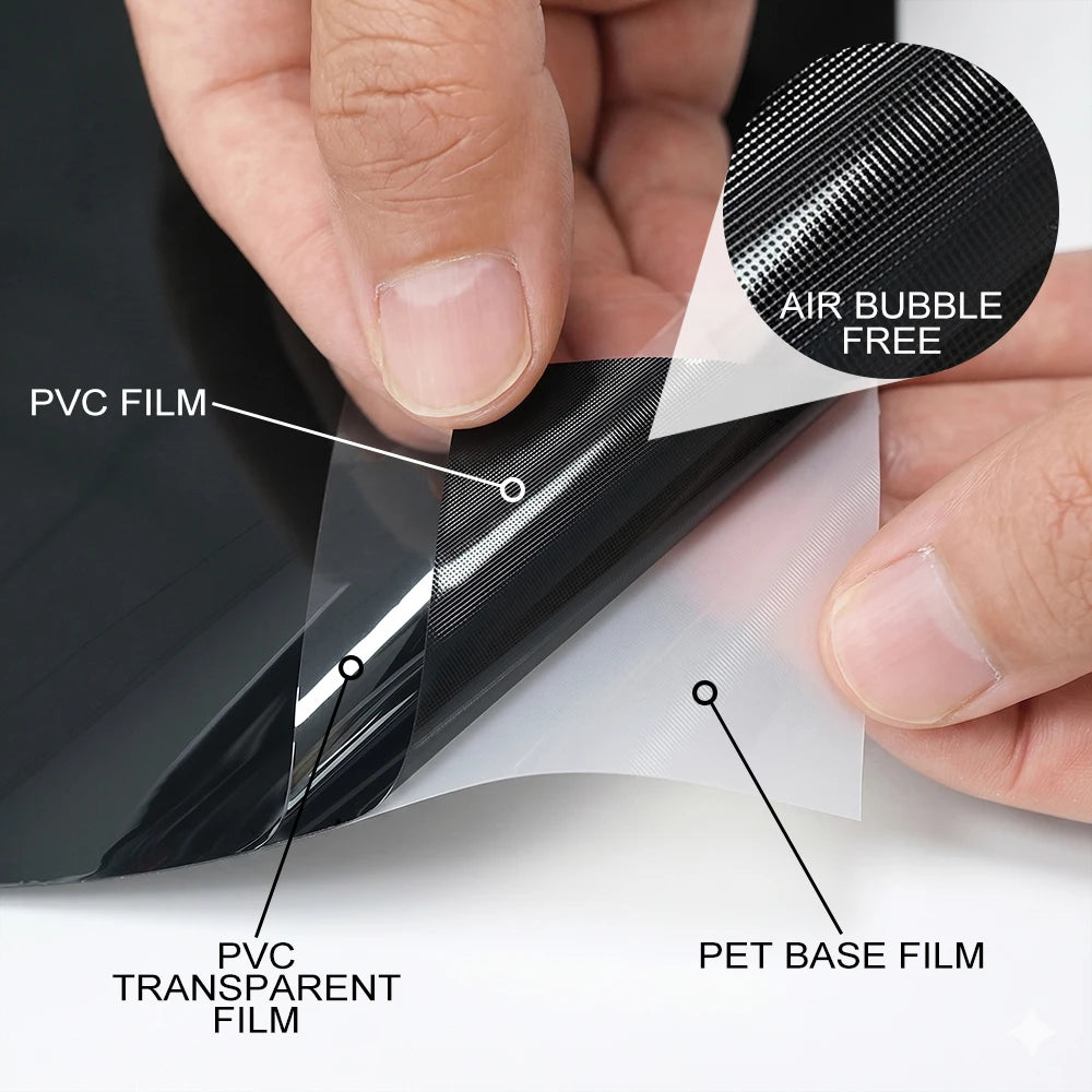 Ultra Gloss PET Piano Black Vinyl Wrap Film