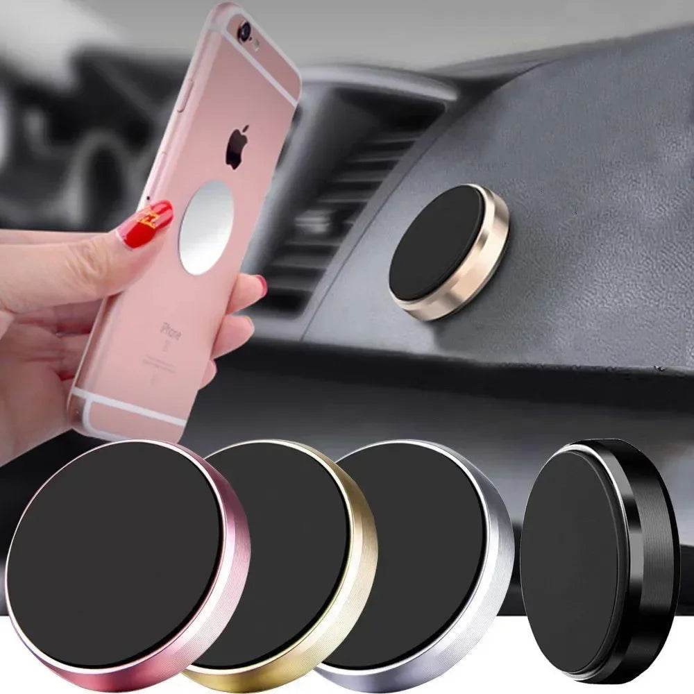 Magnetic Car Phone Holder – Universal Dashboard & Wall Mount Stand for iPhone, Samsung, Xiaomi, Huawei & More - Black