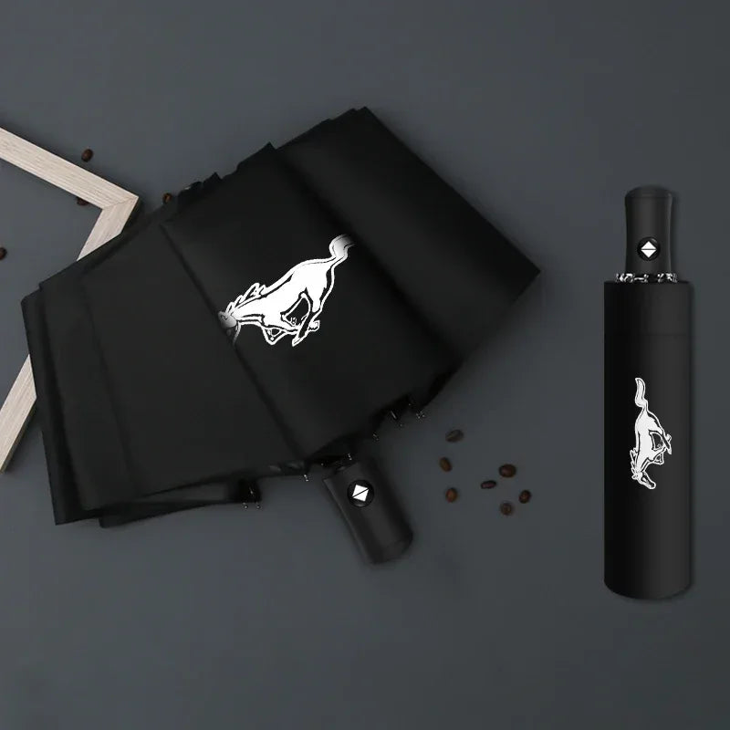 Ford Automatic Folding Car Sunshade Umbrella | Windshield UV Protector -