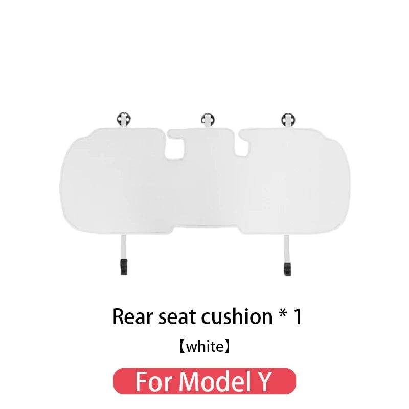 Tesla Seat Cushion | Model 3 & Y (2019–2025) Breathable Cover - M-Y R01-white