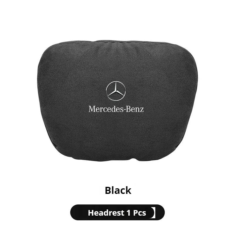 Mercedes-Benz Neck Pillow & Lumbar Support Cushion | For A B C E S V R-Class, CLA, GLA, GLB, GLC, GLE, SLK, A45, C43 -