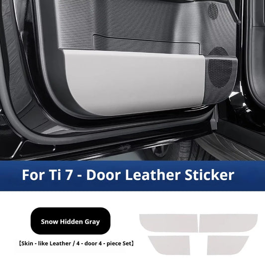 BYD Ti7 Leather Door Anti-Kick Protector Pads