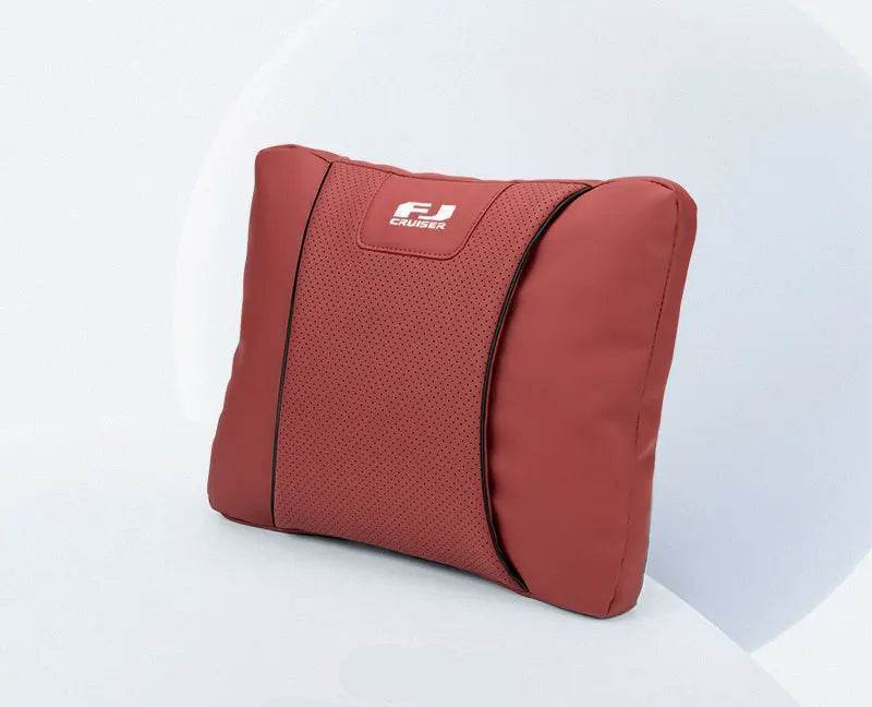 Toyota FJ Cruiser Car Neck & Lumbar Support Pillow - lumbar red