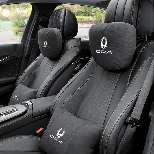 GWM ORA Car Neck Headrest & Lumbar Support Pillow Set