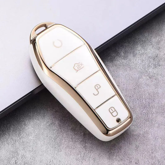 BYD Atto 3 Han EV Dolphin TPU Key Case Cover - 4 Button Protection
