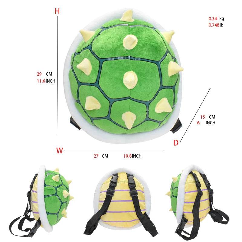 Super Mario Plush Toys – Mario, Luigi, Yoshi, Peach & More - koopa bag1