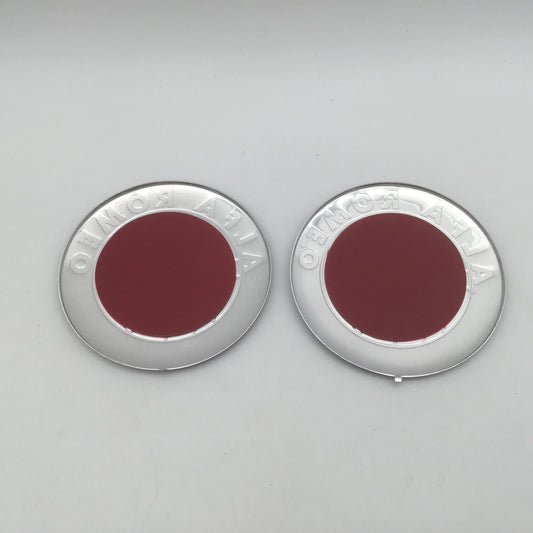 Alfa Romeo 147 156 159 74mm Front Hood Emblem Badge 2pcs