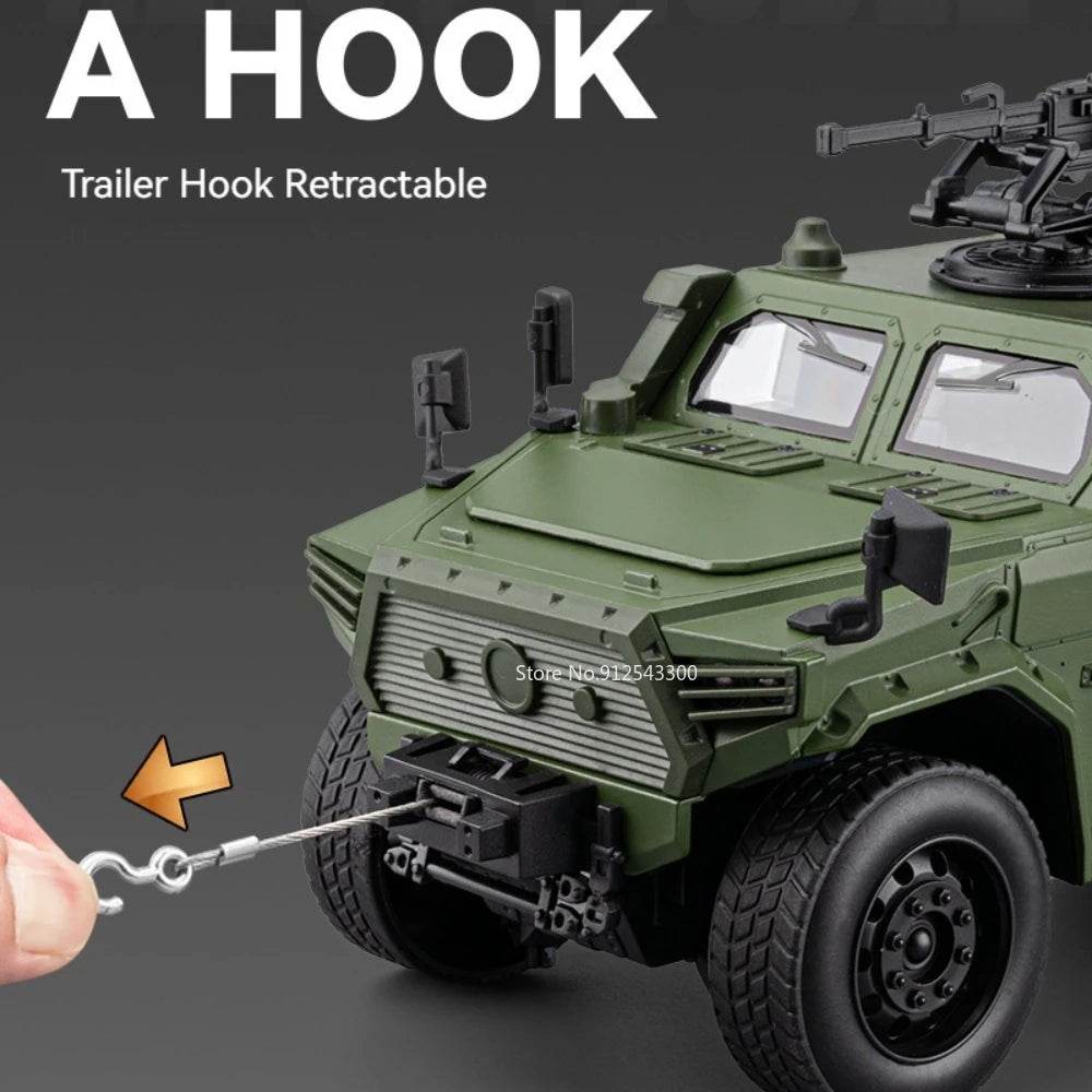 Armored Car – Diecast Military Model with Sound & Light - Green