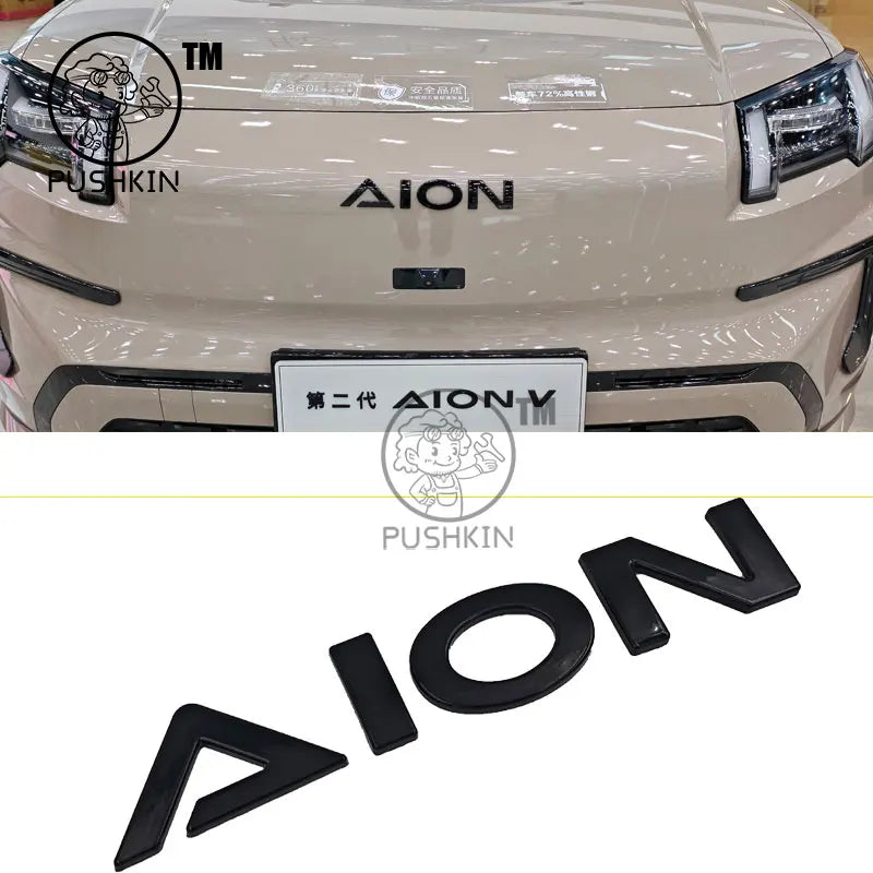 GAC AION V 2025 2026 3D ABS Black Emblem Badge Sticker Decal