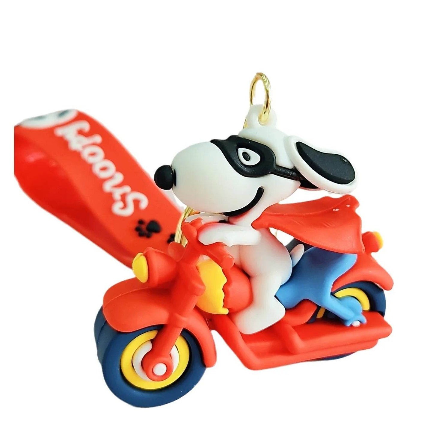 Snoopy & Charlie Keychain – Cute Bag Pendant & Car Key Ring - A