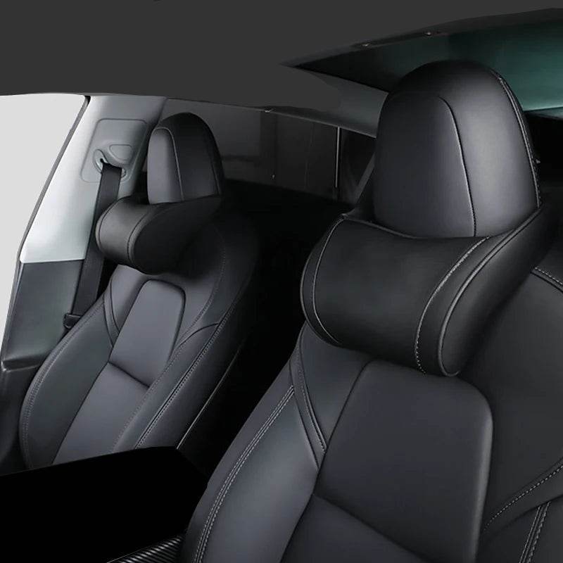 Tesla Model 3/Y Neck & Headrest Pillow - Black color
