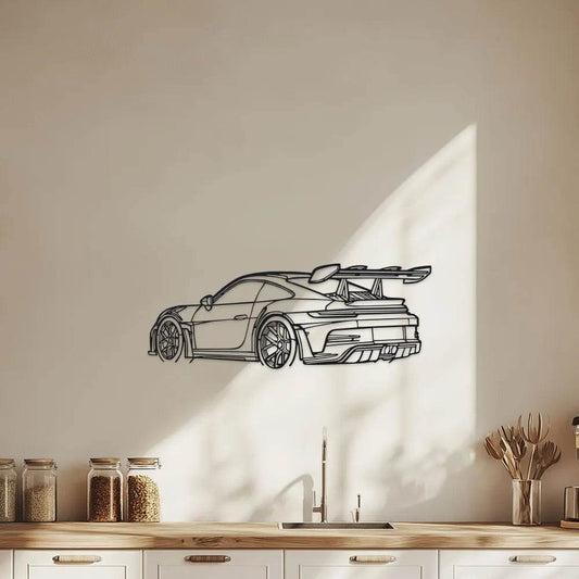 Car Metal Wall Art – Black Metal Car Design Home Decor -