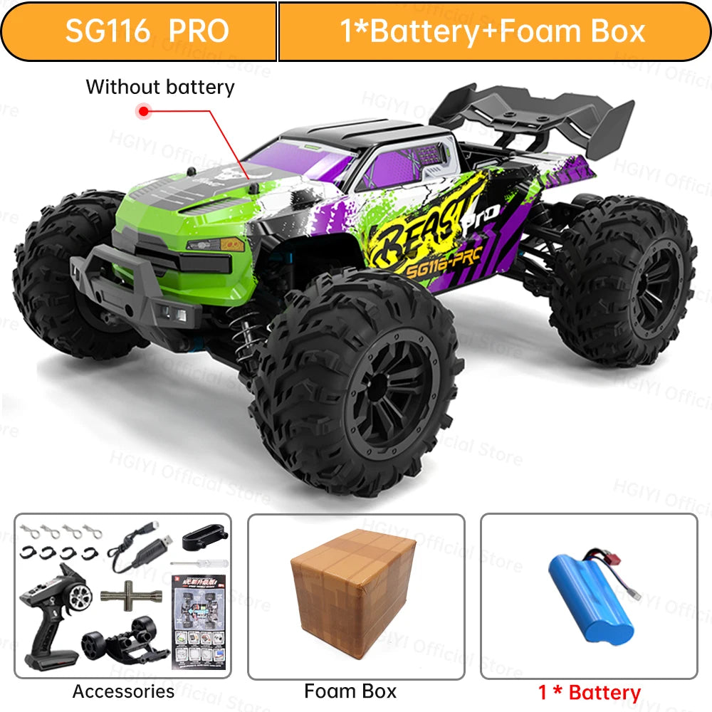 RC 4WD Drift Car, High-Speed Racing (80/40KMH) - SG116 PRO 1B FB