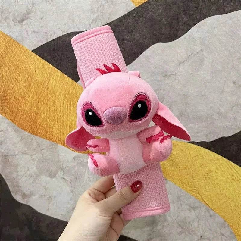 Disney Stitch & Angel Kawaii Seat Belt Shoulder Cover - Angel