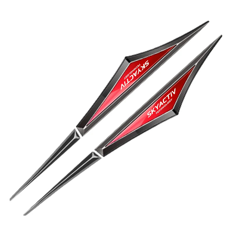Mazda 3D Alloy Car Stickers – 2-Piece Decorative Emblem Set