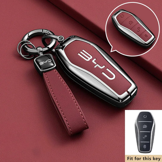 Zinc Alloy Key Case for BYD Tang L EV DM DMi Remote Fob Protection