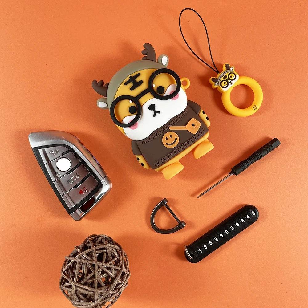 BMW Tiger & Panda Key Case Cover - A-Tiger