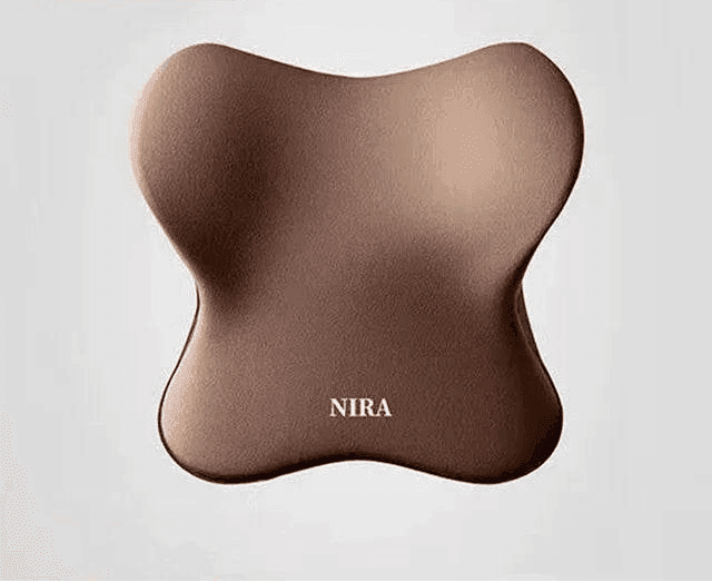 Car Neck Pillow & Back Cushion for Ultimate Comfort - Brown Headrest