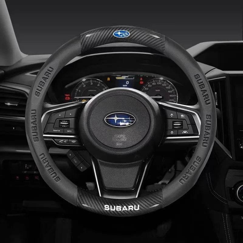 Subaru Steering Wheel Cover - Round Red