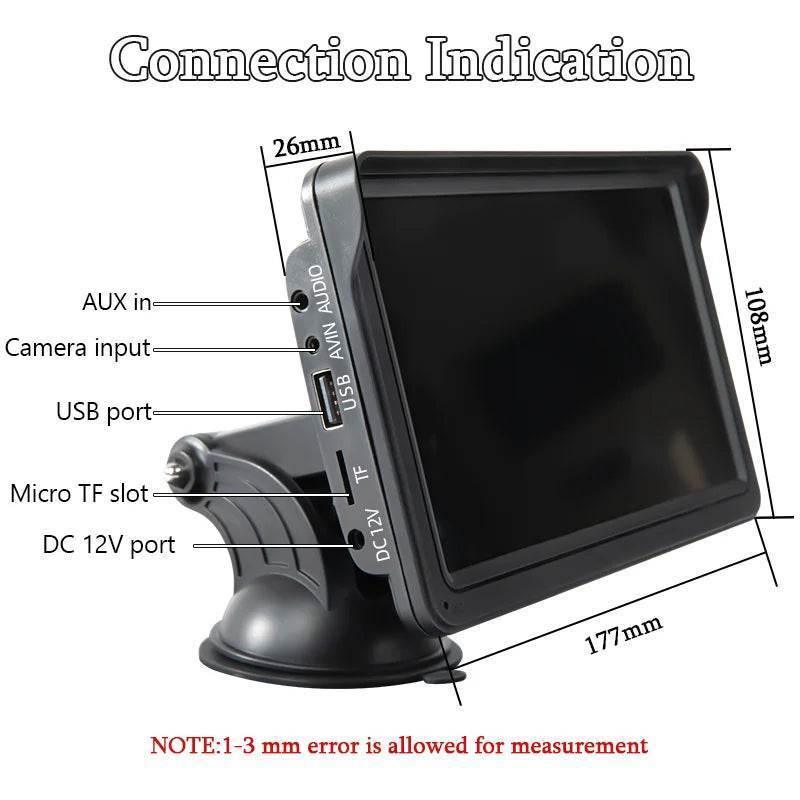 Portable Universal Touchscreen Car Multimedia Video Player – Wireless CarPlay & Android Auto -