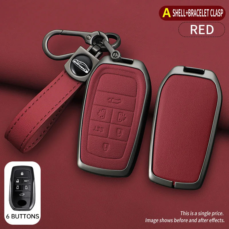 Zinc Alloy Car Key Cover Case for Toyota Alphard Previa Voxy