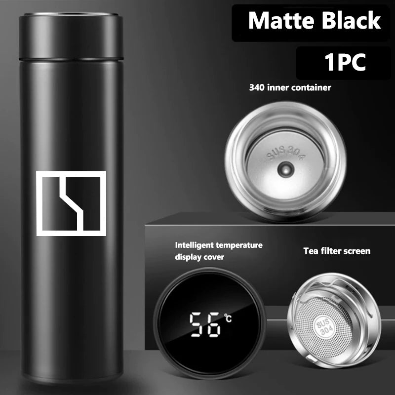 Stainless Steel Car Thermos Bottle with Temperature Display Zeekr 001 009 007