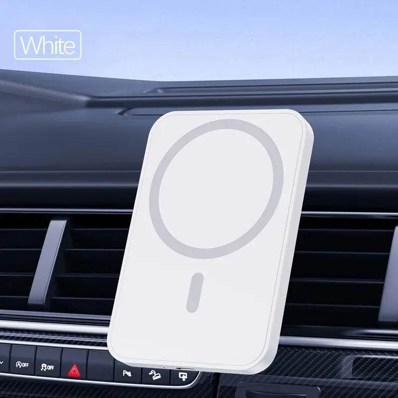 15W MagSafe iPhone Wireless Car Charger – Air Vent Mount - White
