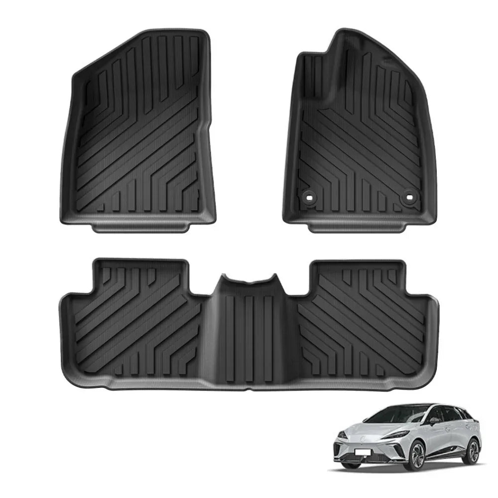 MG MG4 EV Floor Mats 2022-2024 TPE 3D All Weather Car Trunk Pad Set - MG4 EV RHD 3PCS