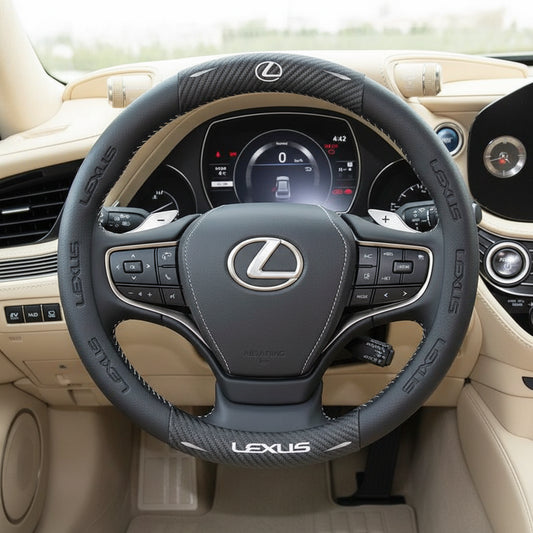 Lexus F SPORT Carbon Fiber Leather Steering Wheel Cover