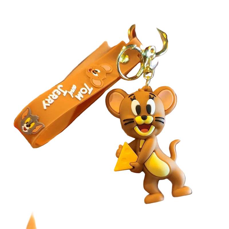 Tom & Jerry Keychain – Bag Pendant & Car Key Ring - A