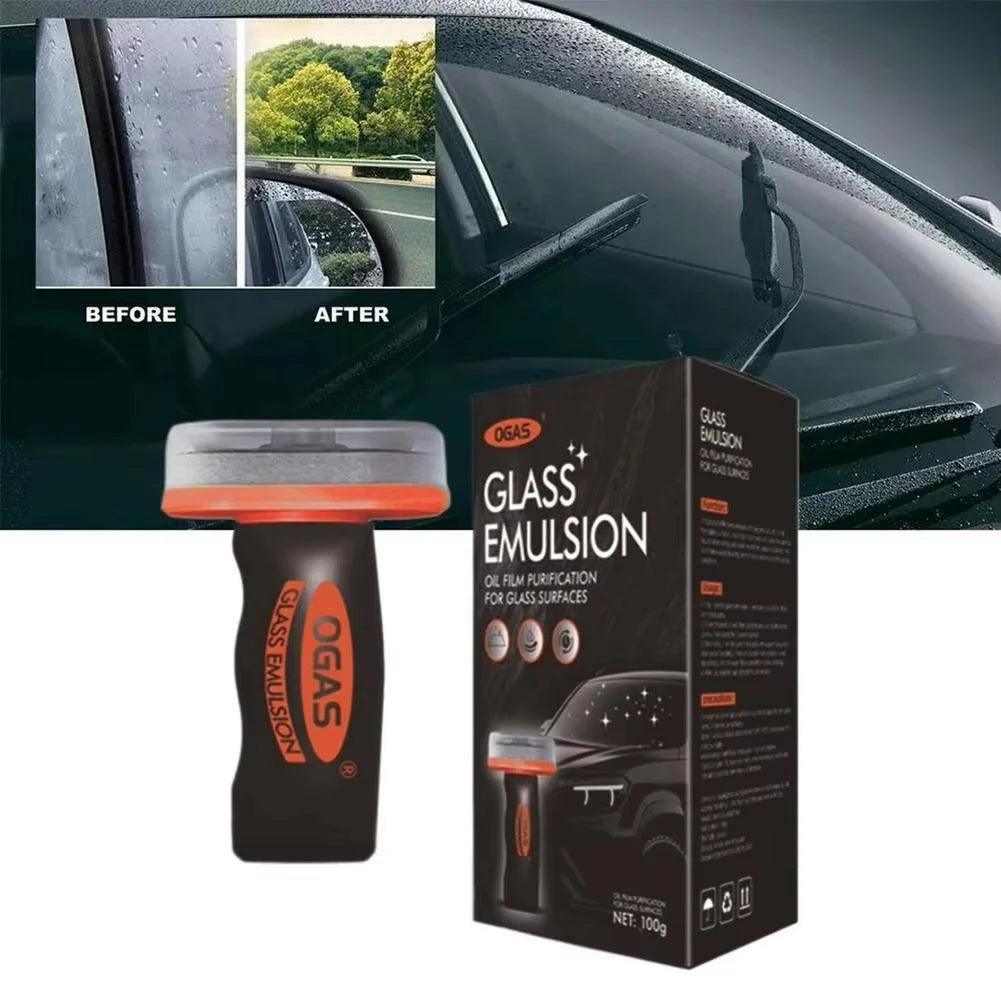 100g Car Glass Oil Film Remover - Windshield Mirror Cleaner Stain