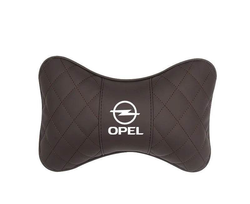 Opel Car Neck Pillow - Headrest-brown