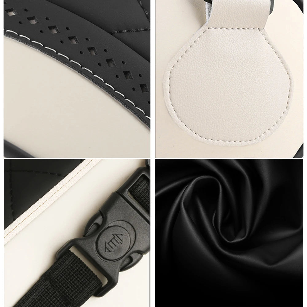 NAPPA Leather Car Neck Pillow For Mercedes-Maybach S-Class Headrest Car Travel Rear Seat Support Cushion Interior Accessories