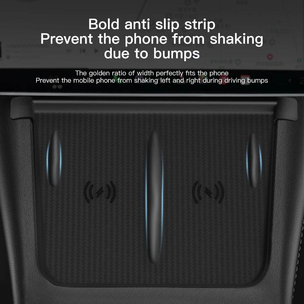 Wireless Charging Pad – Fits Tesla Model 3/Y (2021–2025 Highland/Juniper) - White