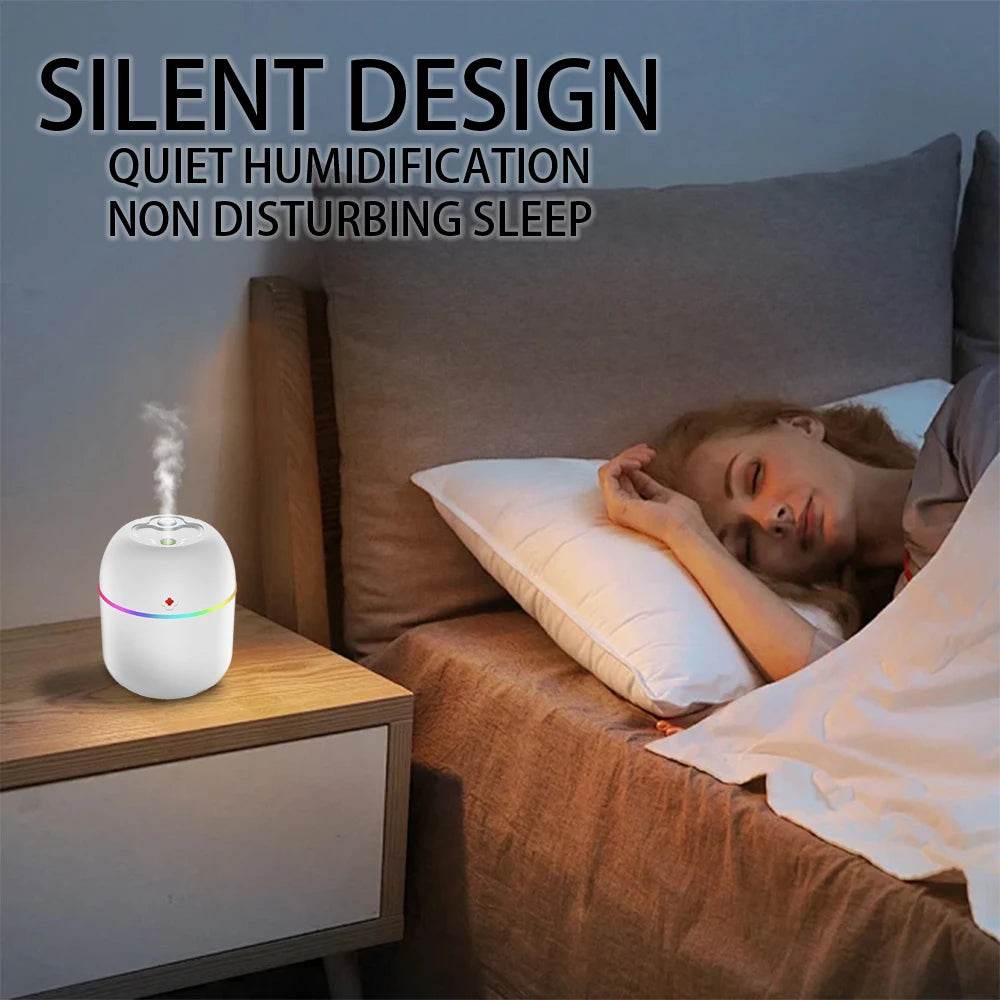 Portable USB Air Humidifier & Aroma Diffuser -