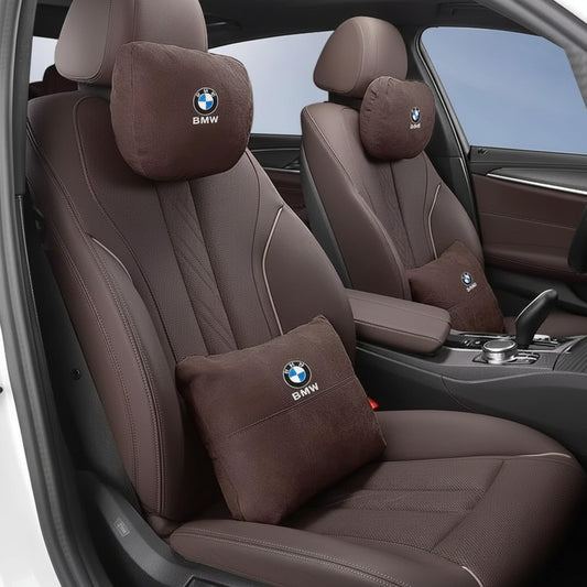 BMW Suede Neck Pillow & Lumbar Cushion