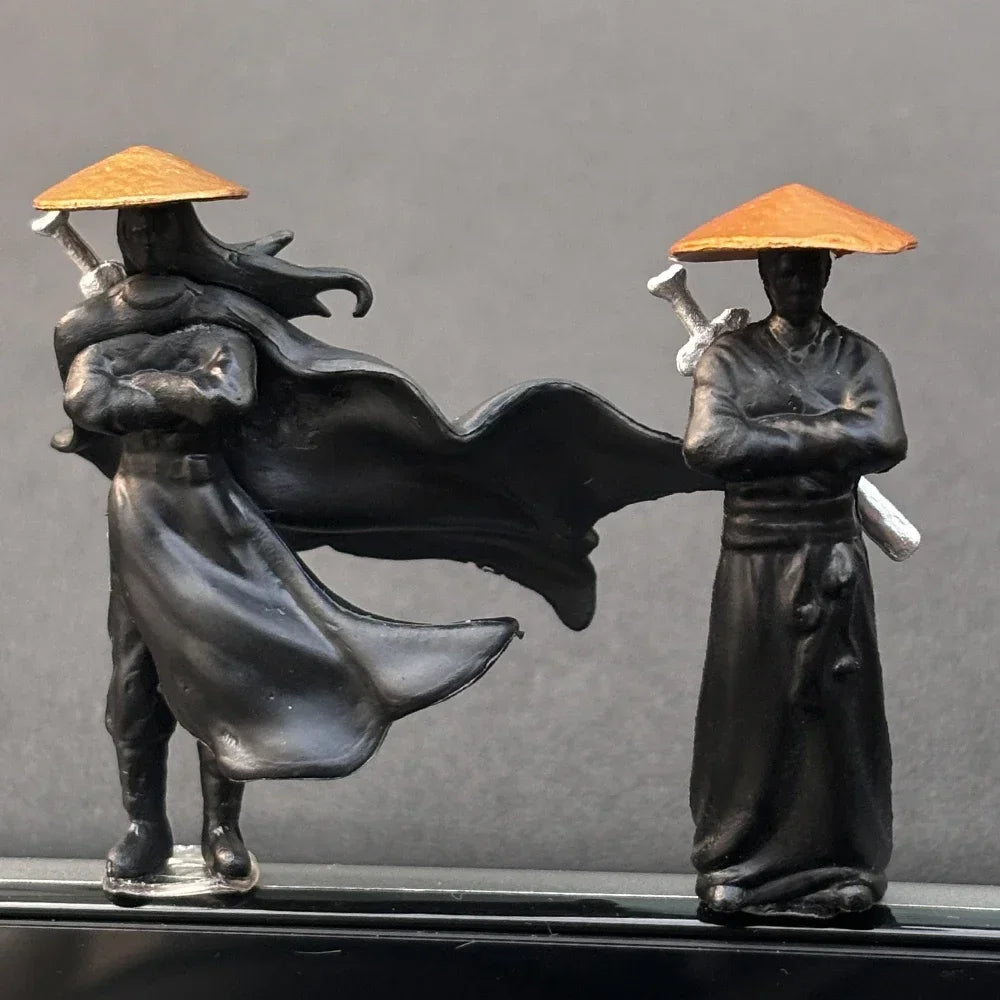 Kung Fu Warrior Car Ornament – Dashboard Swordsman Decoration