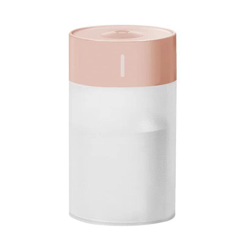 Portable USB Humidifier Diffuser with LED Light for Car & Home 260ML - Pink