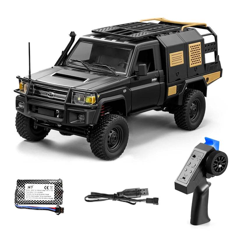 4WD RC Pickup Truck Off-Road Climbing Car - MN82S Black